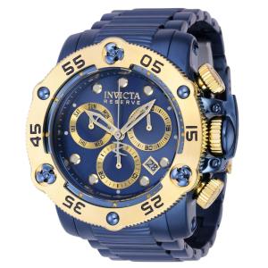 Relógio Masculino Reserve Propeller com Mostrador Meteorito, Invicta 38701, Azul e Dourado