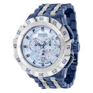 Relgio masculino reserva Ripsaw Swiss Ronda 5050.C calibre com mostrador em madreprola - 54 mm. Ao. Azul Escuro 38801