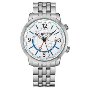 Relgio de pulso suo Journeyman A171 com pulseira em couroe mostrador em madreprola Stuhrling Original