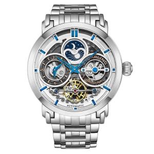 Relógio Masculino Stuhrling Luciano 371B Automático 46mm, Prata