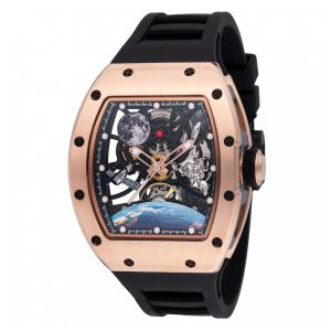 Relógio Masculino Automático Invicta S1 Rally Interstellar com Mostrador Esqueleto 41mm, Preto 49011