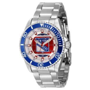 Relógio Feminino NHL New York Rangers com Pulseira em Aço Inoxidável, Invicta ZG42211, Prata