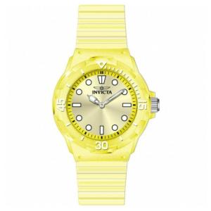 Relógio Feminino Invicta Celestial 35mm Transparente Amarelo 49211