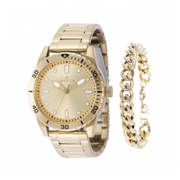 Relógio Masculino Invicta Specialty 43mm, Dourado com Conjunto de Pulseiras 48311
