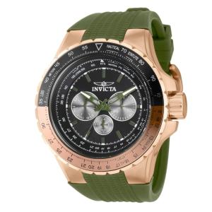 Relógio Masculino Aviador Invicta Verde 50mm - Design Robusto e Estilo Moderno