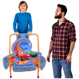 Cama Elástica Infantil Hot Wheels com Alça e Design Interno, Capelli Sport, Azul