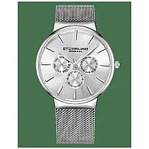 Relógio Masculino Stuhrling Monaco 3931 Quartzo 39mm, Prata