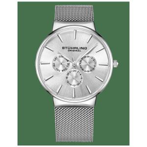 Relógio Masculino Stuhrling Monaco 3931 Quartzo 39mm, Prata