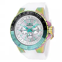 Relógio Masculino Invicta Aviator Skyshock 50mm Branco 44611