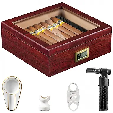 Umidor Flauno com Isqueiro Chama,