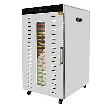 Desidratador Comercial TFCFL Prata 20 Bandejas Aço Inox 360° Circulação 110V