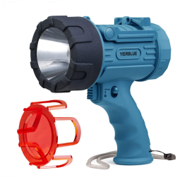 YIERBLUE Lanterna 1500LM com USB, 3 Modos de Luz, á Prova DÁgua IPX7, 18W, Azul