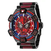 Relgio Masculino Marvel Spiderman Automtico - 52mm. Preto. Vermelho 41021