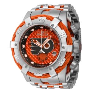 NHL Philadelphia Flyers Relgio masculino calibre Ronda Z60 suo - 53 mm. Ao. Laranja 42021