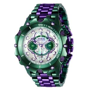 Relógio Masculino Automático Reserve com Mostrador em Madrepérola, Invicta 43021, Verde e Roxo
