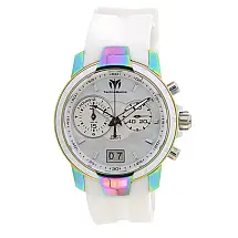 TechnoMarine UF6 Swiss Ronda 5020.B Relgio feminino calibre com mostrador em madreprola - 38 mm. Branco TM-615021