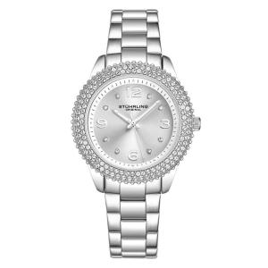 Relógio Feminino Stuhrling Mirabelle 3912 Quartzo 38mm, Prata Clássico