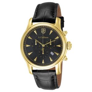 Relógio Masculino S Coifman Heritage, Invicta SC0221, Preto e Dourado