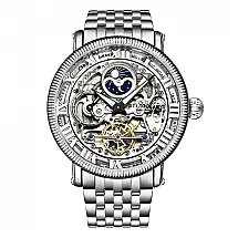 Relógio Masculino Stuhrling 3922.1 Automático 48mm, Prata