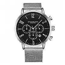 Relógio Masculino Stuhrling Monaco 3932 Quartzo 41mm, Prata