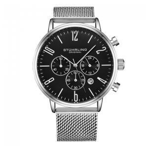Relógio Masculino Stuhrling Monaco 3932 Quartzo 41mm, Prata
