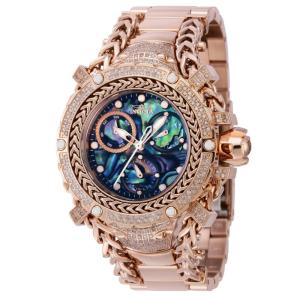 Relgio feminino Gladiador de diamante de 1,08 quilates com mostrador Abalone - 43,2 mm. Ouro Rosa 41421