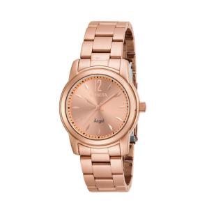 Relógio Feminino de Quartzo Angel, Invicta 17421, Ouro Rosa