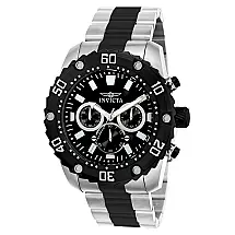 Relógio Masculino Pro Diver, Invicta 22521, Prata e Preto