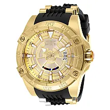 Relógio Masculino Automático Star Wars C 3PO, Invicta 26521, Preto e Dourado