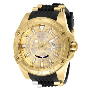 Relógio Masculino Automático Star Wars C 3PO, Invicta 26521, Preto e Dourado