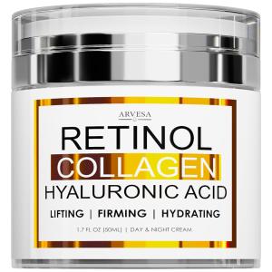 Anti Idade Facial com Ácido Hialurônico e Vitamina AE, 50 mL, ARVESA, Rosa