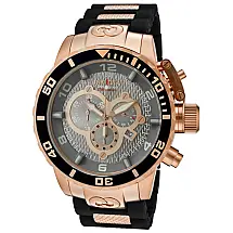 Corduba Swiss Ronda 5040.D Relgio Masculino Calibre - 52mm. Preto. Ouro Rosa 10621