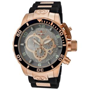 Corduba Swiss Ronda 5040.D Relgio Masculino Calibre - 52mm. Preto. Ouro Rosa 10621
