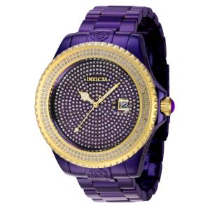 Relógio Masculino Automático Invicta Pro Diver com Diamante 2,68 Quilates, Roxo 43621