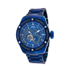 Relógio Masculino Automático Bolt 0,66 quilates com Diamante, Invicta 34621, Azul e Prata