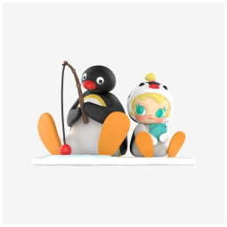 Boneco Baby Molly PINGU Fishing Time da Pop Mart Caixa Surpresa