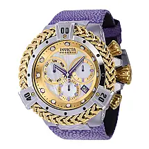 Relógio Masculino Reserve Herc com Mostrador Madrepérola, Invicta 38721, Roxo e Dourado
