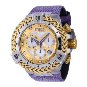 Relógio Masculino Reserve Herc com Mostrador Madrepérola, Invicta 38721, Roxo e Dourado