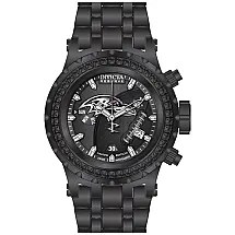 Reserva NFL Baltimore Ravens Swiss Ronda Z60 Calibre Relgio Masculino com Mostrador de Madreprola - 52mm. Preto 44921