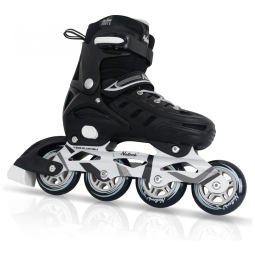 Patins Regulável e Ajustável para Crianças e Adultos, Tam BR 30 a 33, Nattork, Preto