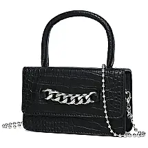 CATMICOO Mini Bolsa Feminina de Ombro, Preta