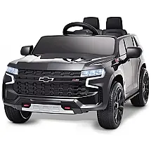 Carro Elétrico Infantil a Bateria 12V e 1Assento com Controle Remoto e Suspensão de Mola, BLITZSHARK SRK CH58L, Preto
