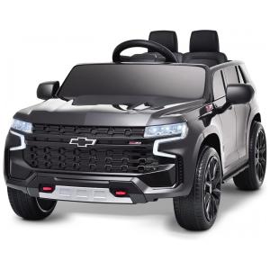 Carro Elétrico Infantil a Bateria 12V e 1Assento com Controle Remoto e Suspensão de Mola, BLITZSHARK SRK CH58L, Preto