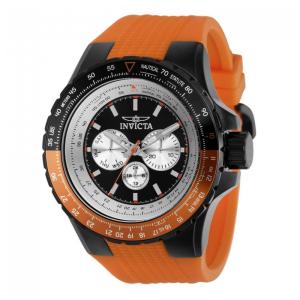 Relógio Masculino Aviator, Invicta 37031, Laranja e Preto