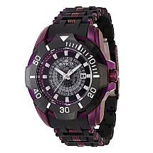 Relgio masculino Sea Spider 45,9 mm. Roxo. Preto 44131