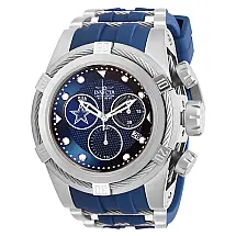 Relgio masculino calibre NFL Dallas Cowboys suo Ronda Z60 - 53 mm. Ao. Cinza. Azul Marinho 30231