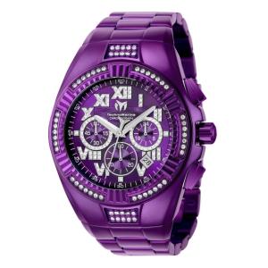 Relógio masculino TechnoMarine Cruise Glitz - 44,5 mm. Roxo ZG-TM-121231