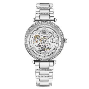 Relógio Feminino Stuhrling Emperors Grandeur 4003 Automático 46mm, Prata