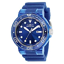 Relgio masculino profissional 51,5 mm. Azul. Transparente 32331