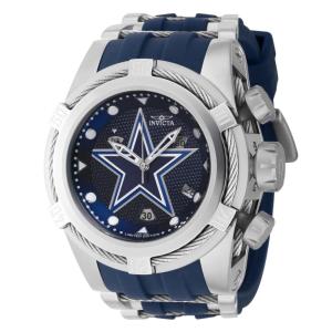 Relgio masculino calibre NFL Dallas Cowboys suo Ronda Z60 - 53 mm. Ao. Cinza. Azul Marinho 41431
